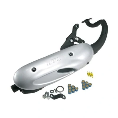 Abbildung von Auspuffanlage LeoVince Komplettanlage SITO, Stahl, mit Zulassung für Aprilia SR 50 Factory, Piaggio Motor/Gilera Runner Purejet