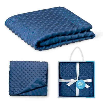 Abbildung von Interbaby 0881 10 Blasen Babydecke dunkelblaue, blau, 700 g