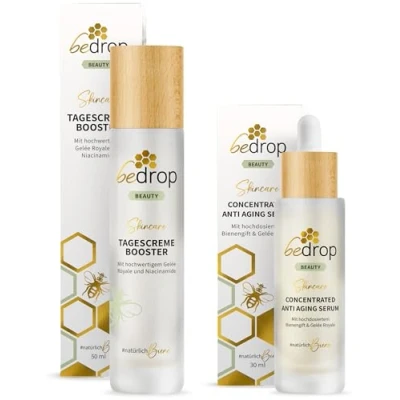 Abbildung von bedrop Skin Care Set Concentrated Anti Aging Bienengift Serum &amp; Tagescreme Booster Gesichtscreme im Bei Falten für Gesichtspflege