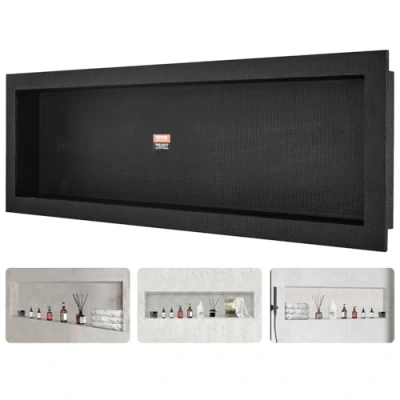 Abbildung von VEVOR Wandnische 10x40,64x127cm Duschnische Nische Befliesbar Einschichtig Wasserdicht Nischeneinbau Rückwandmaterial (XPS, Holz, Zement) Geeignet für Badezimmer Schlafzimmer Arbeitszimmer