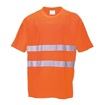 Abbildung von Portwest Baumwoll Comfort T Shirt, Größe: 4XL, Farbe: Orange, S172ORR4XL