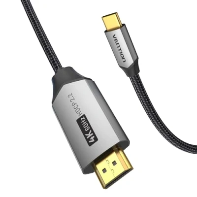 Abbildung von VENTION USB C auf HDMI Kable 2m, 4K@60Hz UHD Kabel(Thunderbolt 3 kompatibel) Typ zu für MacBook Air, MacBook, iPad Pro/Air, Samsung Galaxy
