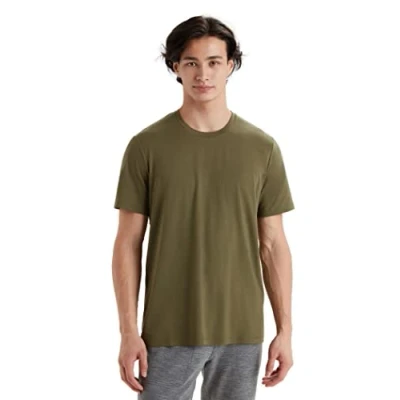Abbildung von Icebreaker Herren Tencel Lyocell Baumwolle SS T Shirt für Alltag, Abenteuer, Gym &amp; Training Loden, L