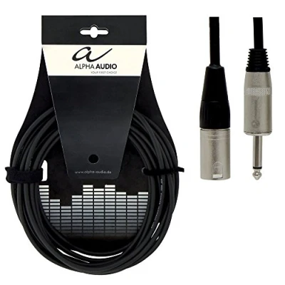 Abbildung von GEWA Lautsprecherkabel Pro Line 3m, schwarz, REAN Stecker, XLR (m) (f), 190655