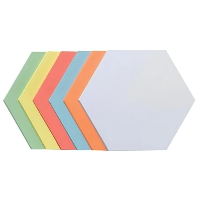 Abbildung von FRANKEN Formularblock Moderationskarten Wabe, 165 x 190 mm, sortiert