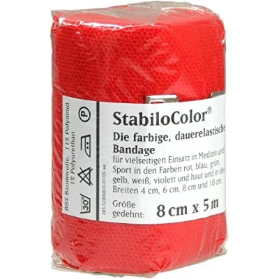 Abbildung von Bort Stabilocolor Binde 8cm rot