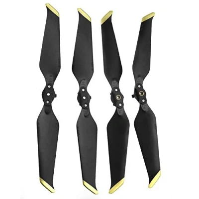 Abbildung von OTOTEC 4 Stück Gold Propeller Kompatibel mit DJI Mavic 2 Pro &amp; Zoom Drohne Spitze 8743F Geräuscharm Schnellspanner