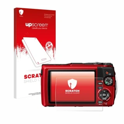 Abbildung von upscreen Schutzfolie für Olympus OM System Tough TG 7 Kristall klar, Kratzschutz, Anti Fingerprint