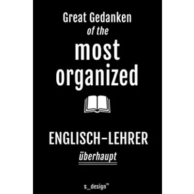 Abbildung von Notizbuch für Englisch Lehrer: Originelle Geschenk Idee [120 Seiten kariertes DIN A6 blanko Papier]