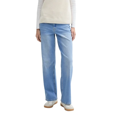 Abbildung von TOM Tailor denim Jeans Straight Leg, Damen, Größe: XL, Used mid stone blue