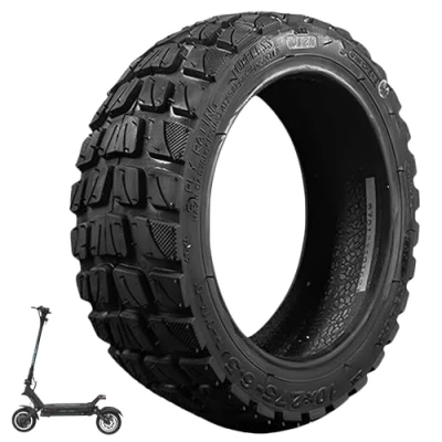 Abbildung von Bitume Tubeless Reifen Semi Offroad für Elektroroller Speedway 5, Dualtron 3, E Cross 10 x 2,75 6,5 Zoll rutschfest