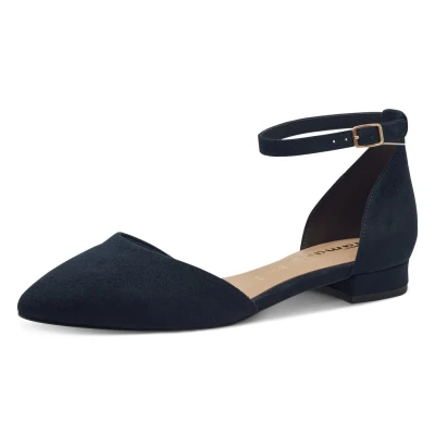 Abbildung von Tamaris Riemchenballerina, Damen, Größe: 37, Navy Schuhe