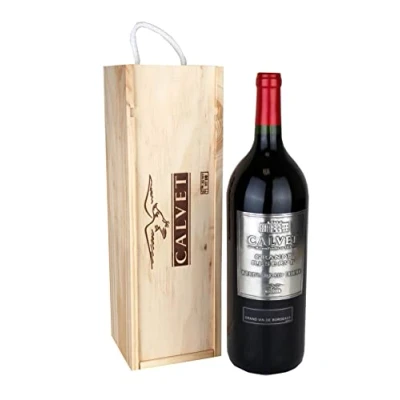 Abbildung von Calvet Wein Geschenk Rotwein Grande Réserve, Bordeaux Supérieur Magnum in Holzkiste (1 x 1.5 L)