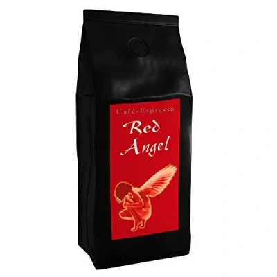 Abbildung von Espresso Kaffee Red Angel Der Feurige 1000g Ganze Bohne für Vollautomat, Espressovollautomat Starker Premium Säurearm Schonend und Frisch Geröstet