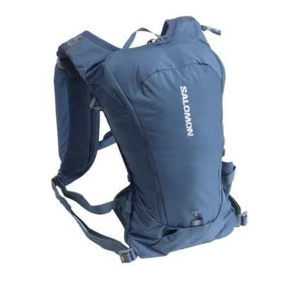 Abbildung von Salomon Agile 6 Unisex Hydrationsweste Trail running Wandern MTB, Dynamischer Tragekomfort, Schneller Zugriff, Vielseitigkeit, Blau