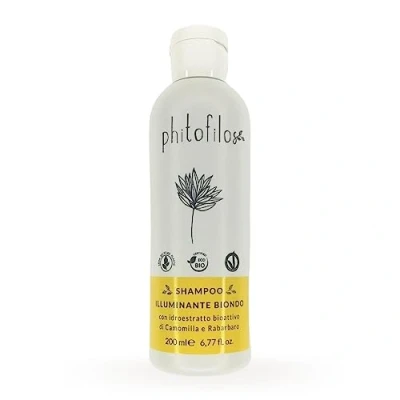Abbildung von PHITOFILOS Hellendes Shampoo Blond mit Kamille und Rhabarare 200 ml Reflex VEGANO ECOBIO COSM010