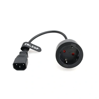 Abbildung von ZBLZGP IEC 320 C14 Stecker auf Europa Schuko Buchse Adapterkabel für USV PDU Netzkabel