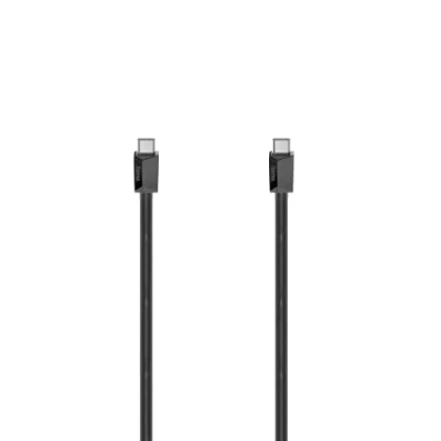Abbildung von Hama USB C Kabel 1,50 m (Schnellladekabel auf C, mit E Mark Chip, High Speed 5 Gbit/s Datenübertragung, 3.2 Gen1, Full Featured, für PC, MacBook, Smartphone etc.) schwarz