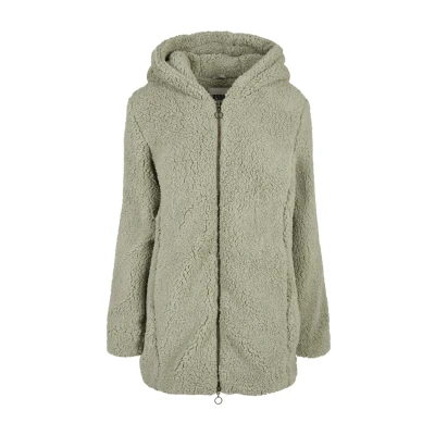 Abbildung von Urban Classics Ladies Sherpa Jacket Wintermantel, Damen, Größe: 4XL, Softsalvia