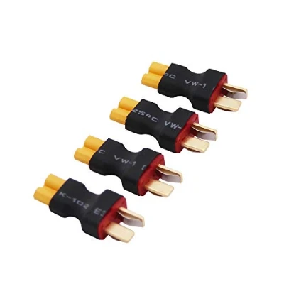 Abbildung von OliRC 4 St. XT30 XT 30 Weiblich zu Deans Style T Plug Männlichen Stecker Adapter(C148 4)