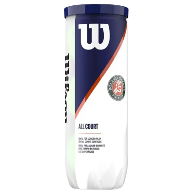Abbildung von Wilson Offizielle Roland Garros Tennisbälle,Tennisballdose á 3 Bällen, Für alle Beläge geeignet, WRT126400, Yellow