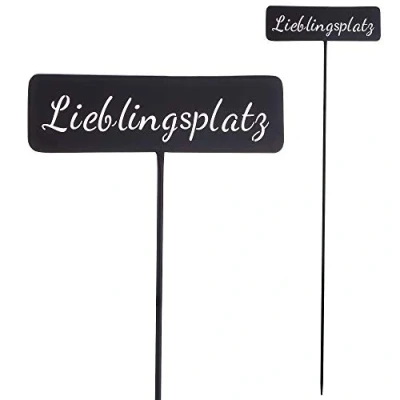 Abbildung von CEPEWA Gartenstecker &quot;Lieblingsplatz&quot; aus Eisen schwarz