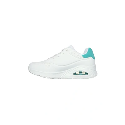 Abbildung von Skechers Sport UNO POP BACK Sneaker low, Damen, Größe: 36, Weiß minzgrün Schuhe
