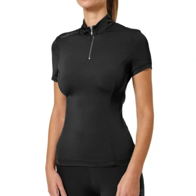 Abbildung von Equestrian Stockholm Black Edition UV Protection Top Short SleeveVerkauft von HypoStore