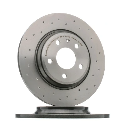 Abbildung von BREMBO 08.D060.1X Bremsscheibe 300 12 5 voll, gelocht beschichtet mit Schrauben AUDI: A6 C8 Avant, A4 B9 Limousine, Avant