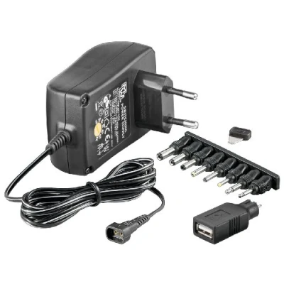 Abbildung von goobay NTS 1500 MW Netzteil mit austauschbaren Steckern (1500 mA) 3er Set