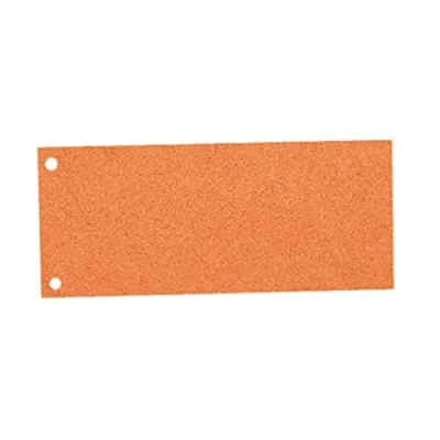 Abbildung von Leitz Esselte Trennstreifen aus Karton, 1/3 A4, 100 Stück, Überbreite, orange, 100% recyceltes Papier, 20999
