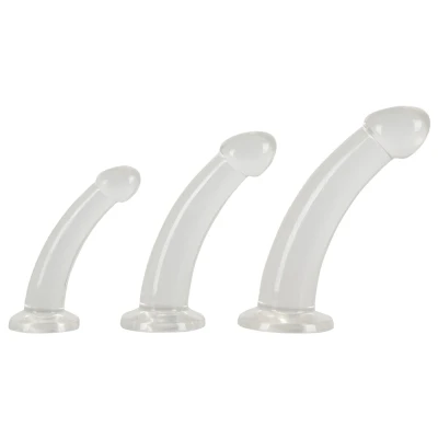 Abbildung von 3 teiliges Dildo Set „Anal Training“, verschiedene Größen und Gewichte, starker Saugfuß