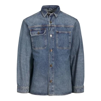 Abbildung von Jack &amp; Jones Jjiscott Jjovershirt Hemd, Herren, Größe: Small, Blue denim
