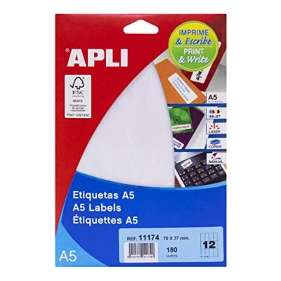Abbildung von Apli 11174 Blister mit Etiketten