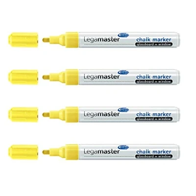 Abbildung von Legamaster 7 118105 Kreidemarker, 4er Set, gelb