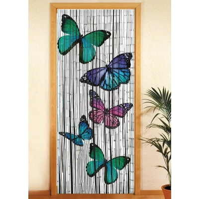 Abbildung von Türvorhang, WENKO, Hakenaufhängung (1 St), halbtransparent, BxH: 90x200 cm