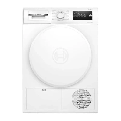 Abbildung von Bosch WTH8300DFR, Serie 4, Wäschetrockner, Wärmepumpe, 8 kg, Weiß