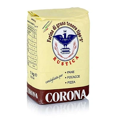Abbildung von Dunkles Weizen Mehl, &quot;Farina rustica&quot;, für Brot, Focaccia und Pizza, 1 kg