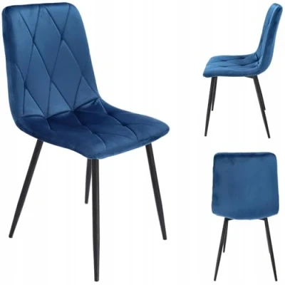 Abbildung von JUMI Modern Esszimmerstuhl PIADO 44 x 89 52 cm, Stühle Esszimmer, Wohnzimmer, Schlafzimmer, Bürostuhl Ohne Armlehne Schreibtischstuhl, Schminktisch Stuhl Metallbeine, Samt