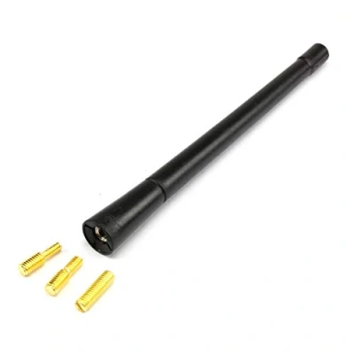 Abbildung von 18cm Kurzstabantenne Radio Antenne Autoantenne Dachantenne Stabantenne Kurzantenne Fahrzeugantenne für Radioempfang AM/FM Inkl. 3 universelle Adapter M4, M5 und M6 INION (1x 18cm)
