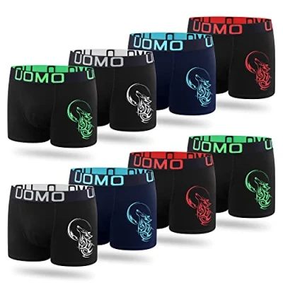 Abbildung von L&amp;K 8er Pack Herren Boxershorts Men Retroshorts mit tollem Muster Sommer Baumwolle 1122 5XL