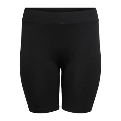 Abbildung von ONLY CARMAKOMA Damen Cartime Jrs Noos Shorts, Schwarz, 42 44 Große Größen EU