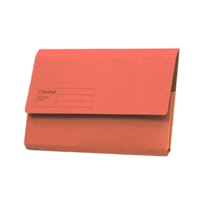 Abbildung von Exacompta Guildhall Dokumentententaschen, 285 g/m², Foolscap, Rot, 50 Stück