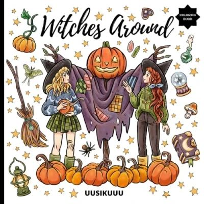 Abbildung von Witches Around: An Enchanting Witch Coloring Book (Witches Books)