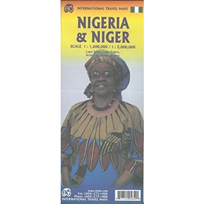 Abbildung von International Travel Map ITM Nigeria / Niger: Touristische Karte Nigerie Niger; doppelseitig 1,6 Mio. Niger 2