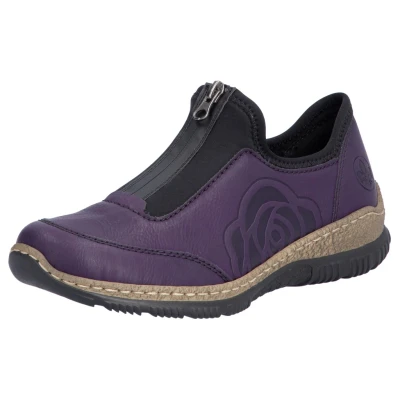 Abbildung von Rieker Slip On Sneaker, Schlupfschuh, Freizeitschuh, Halbschuh mit MemoSoft Ausstattung