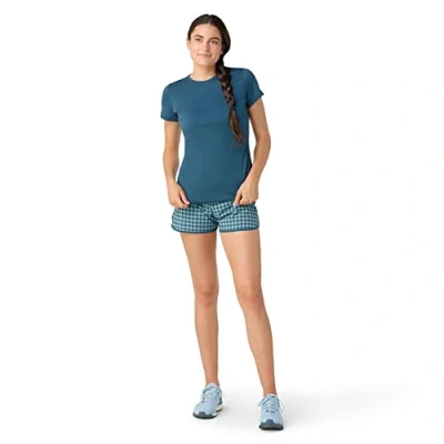 Abbildung von Smartwool Short Sleeve TEE Tshirt basic, Damen, Größe: Small, Twilight blue