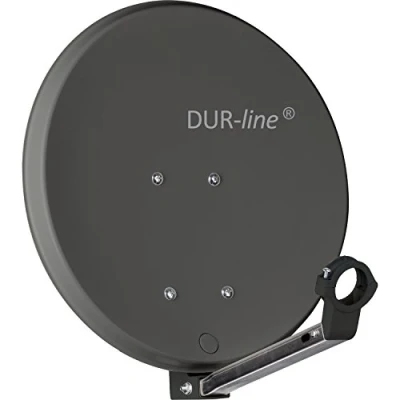Abbildung von DUR line DSA 40cm Anthrazit Hochleistungs Hart Aluminium Spiegel [Sat Antenne, Satellitenschüssel, Camping, Balkon, Mini, Boot]
