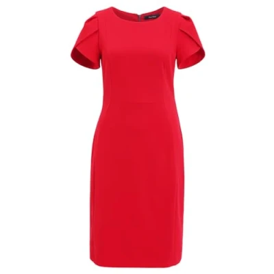 Abbildung von Vera Mont Kurzarm Etuikleid, Damen, Größe: 36, Red rose