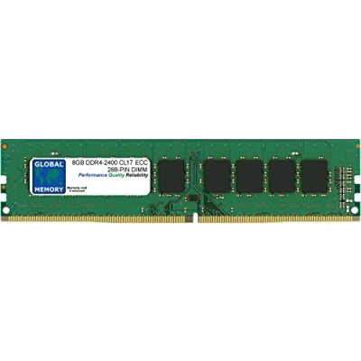 Abbildung von 8 GB DDR4 2400 MHz PC4 19200 288 PIN ECC DIMM (UDIMM) Speicher RAM für Server/Workstationen/Motherboards